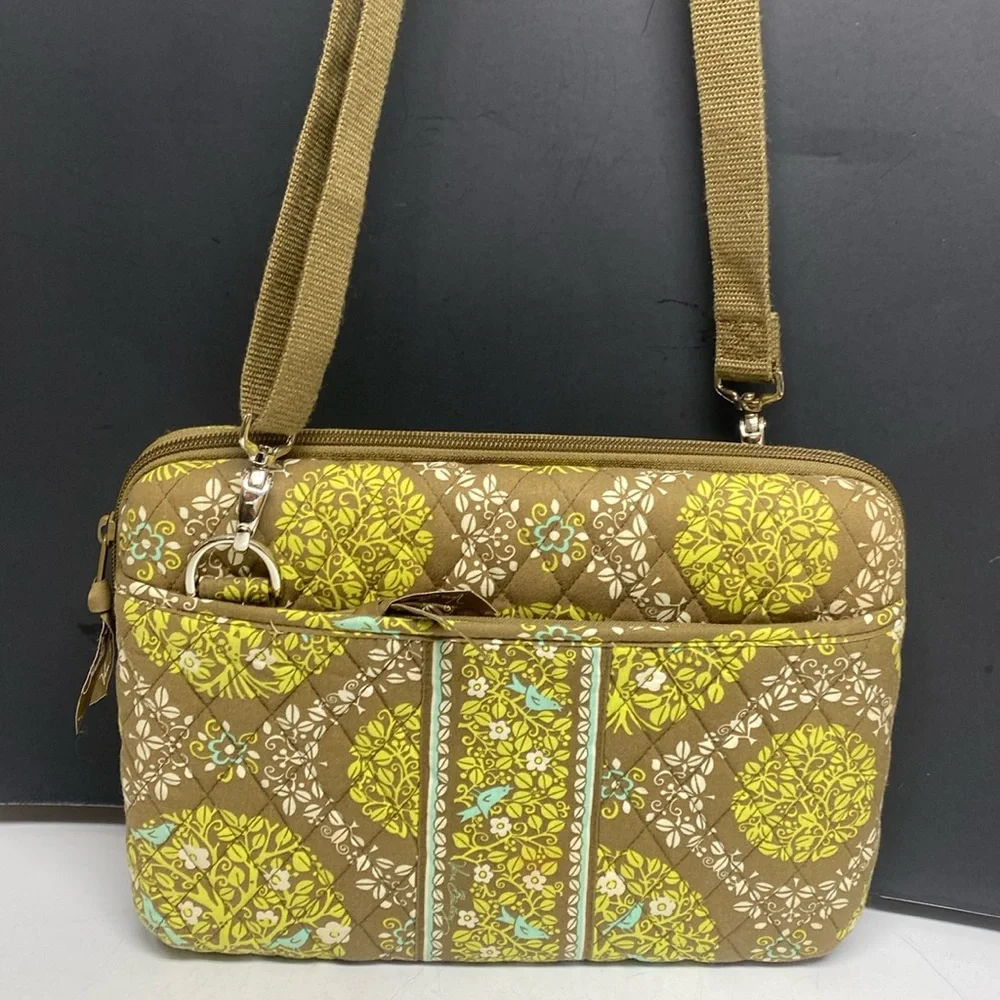 Vera Bradley 'sitting in a tree' Pattern Tablet Laptop Book Crossbody Bag